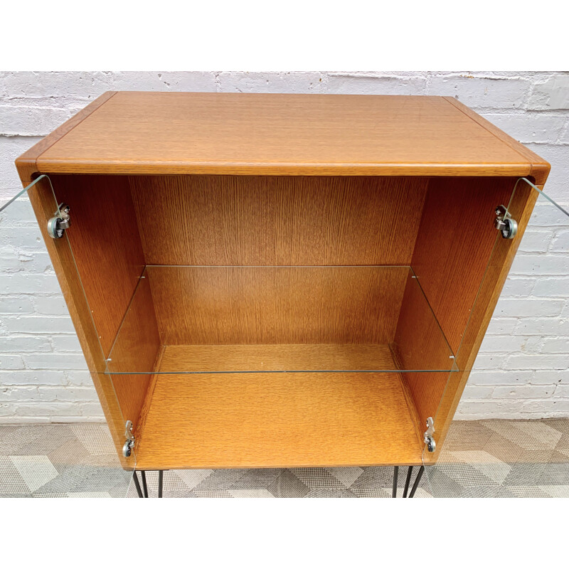 Armoire bar Vintage en verre Bookshelf Cabinet by Stag