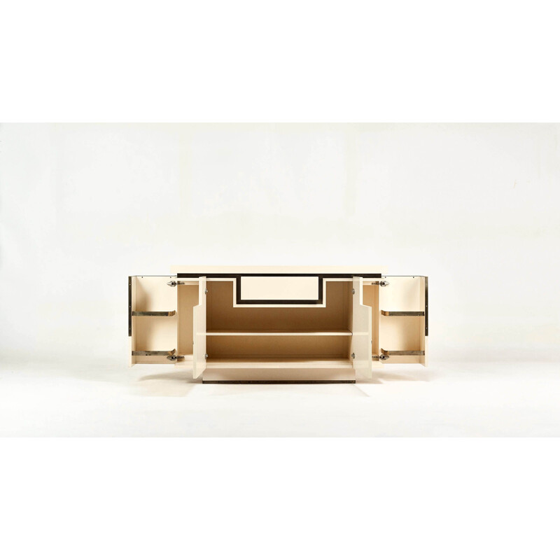 Vintage lacquered sideboard Jean-Claude Mahey for Roche Bobois 1970