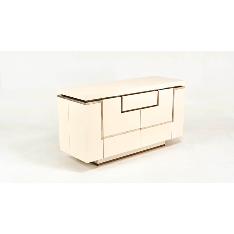 Vintage lacquered sideboard Jean-Claude Mahey for Roche Bobois 1970