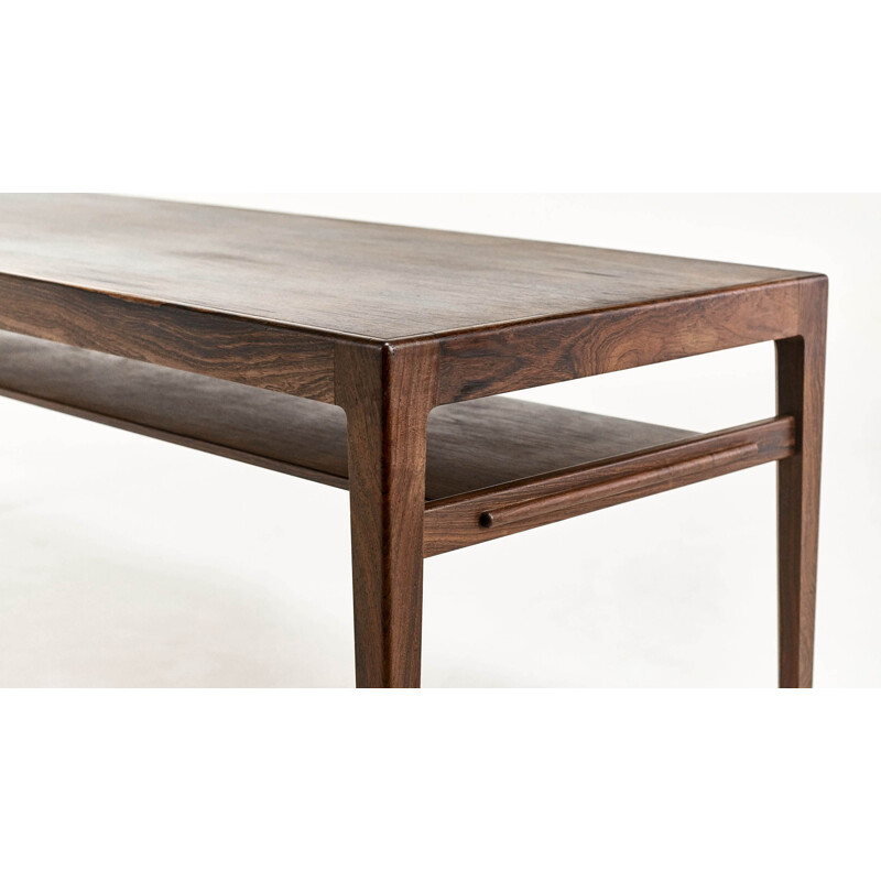 Vintage rosewood coffee table Ludvig Pontoppidan Denmark 1960