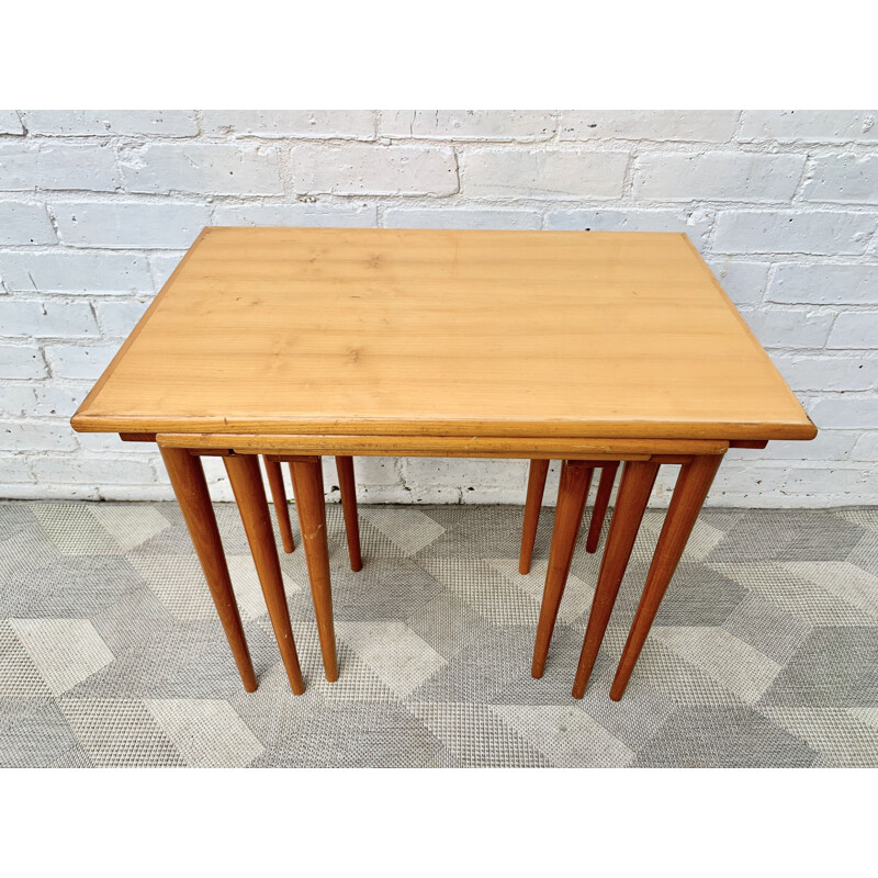 Vintage Nested Wooden Tables