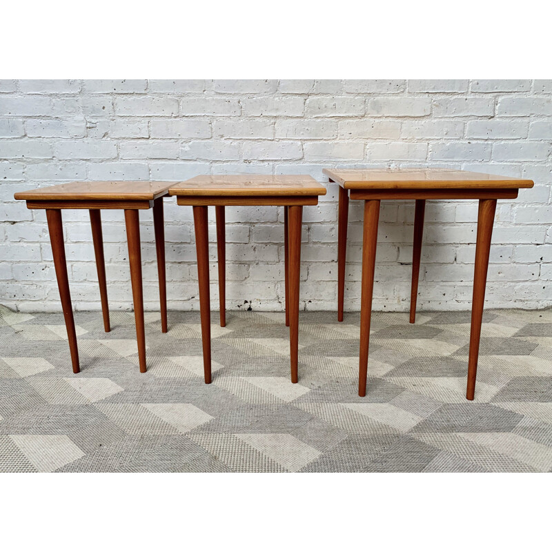 Vintage Nested Wooden Tables