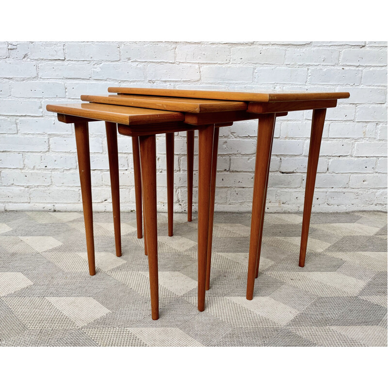 Vintage Nested Wooden Tables