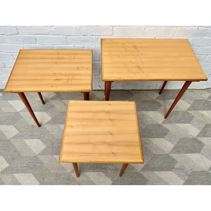 Vintage Nested Wooden Tables