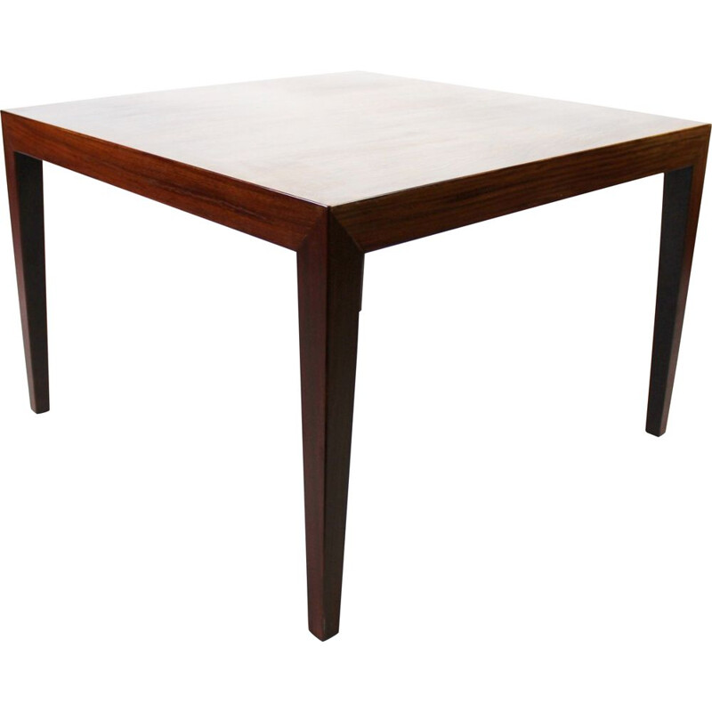 Vintage rosewood coffee table by Severin Hansen for Haslev, 1960