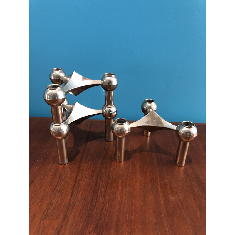 Set of 10 vintage Nagel candleholders