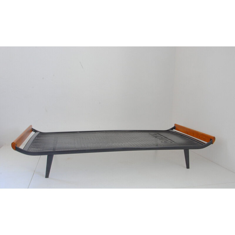 Mid-Century teak Cleopatra bed by Dick Cordemeijer for Auping 1950s
