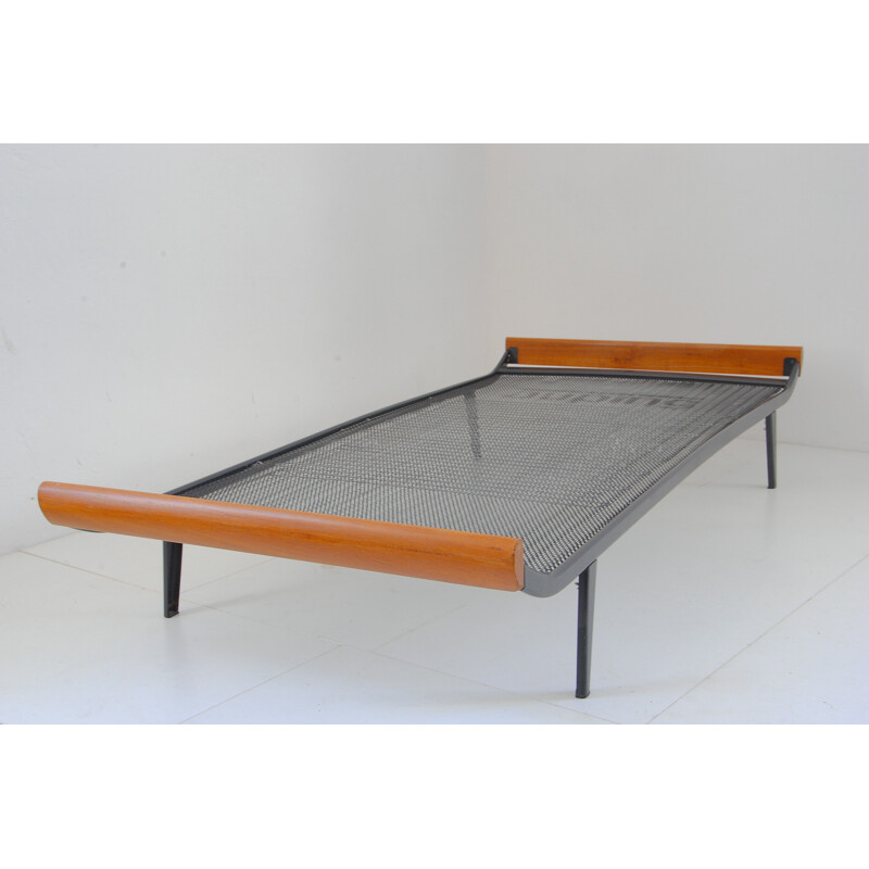 Mid-Century teak Cleopatra bed by Dick Cordemeijer for Auping 1950s