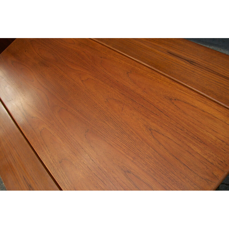 Grande table vintage élévatrice métamorphique Kai Kristiansen 1960