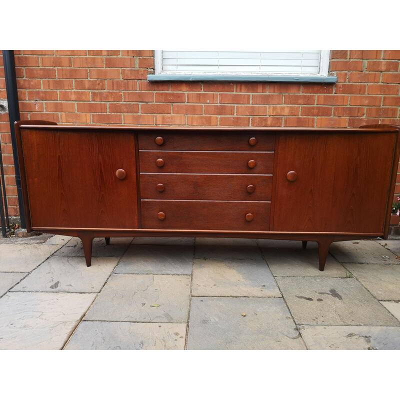 Midcentury Solid Teak and Afromosia Sideboard by John Herbert for A Younger Ltd