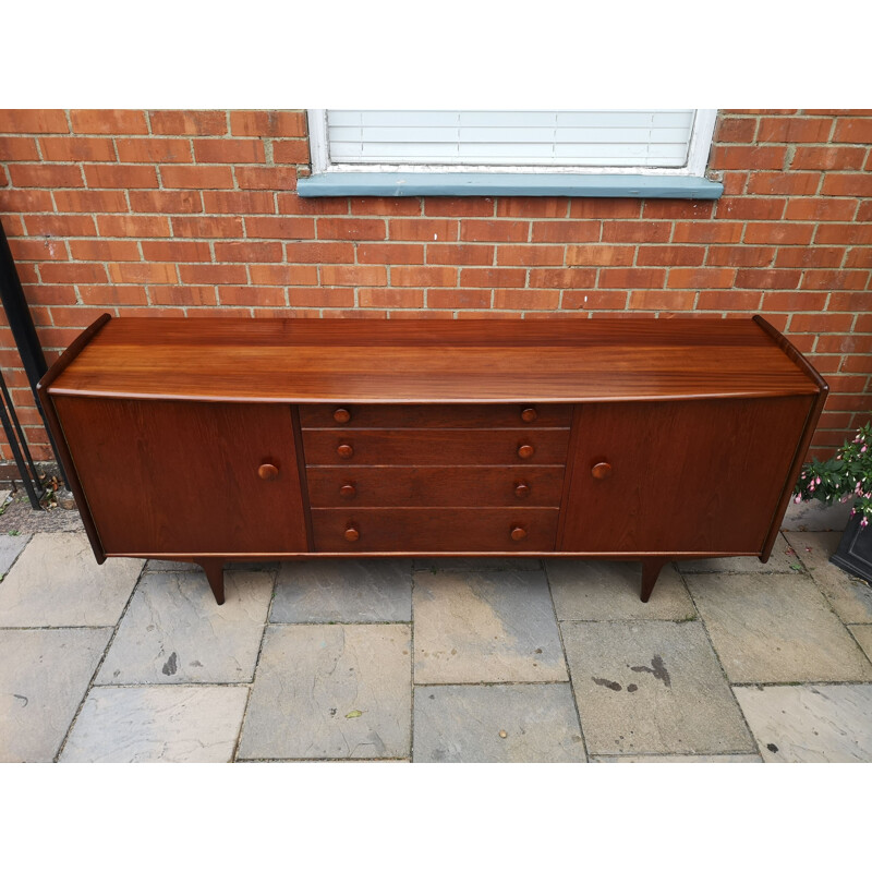 Midcentury Solid Teak and Afromosia Sideboard by John Herbert for A Younger Ltd