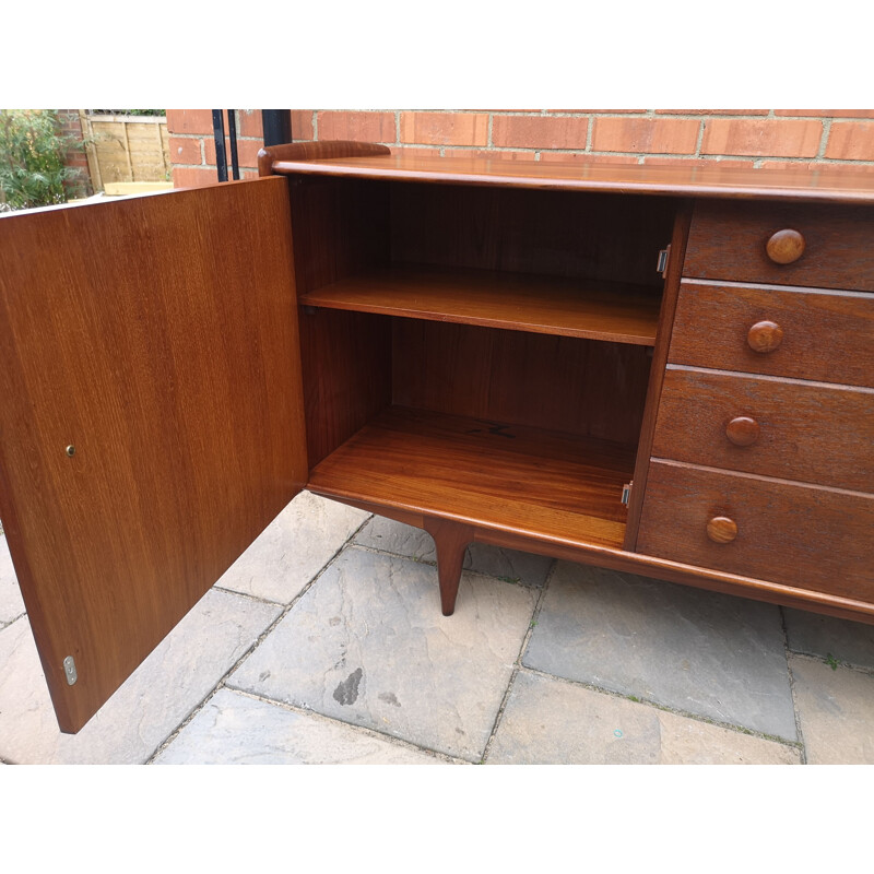 Midcentury Solid Teak and Afromosia Sideboard by John Herbert for A Younger Ltd