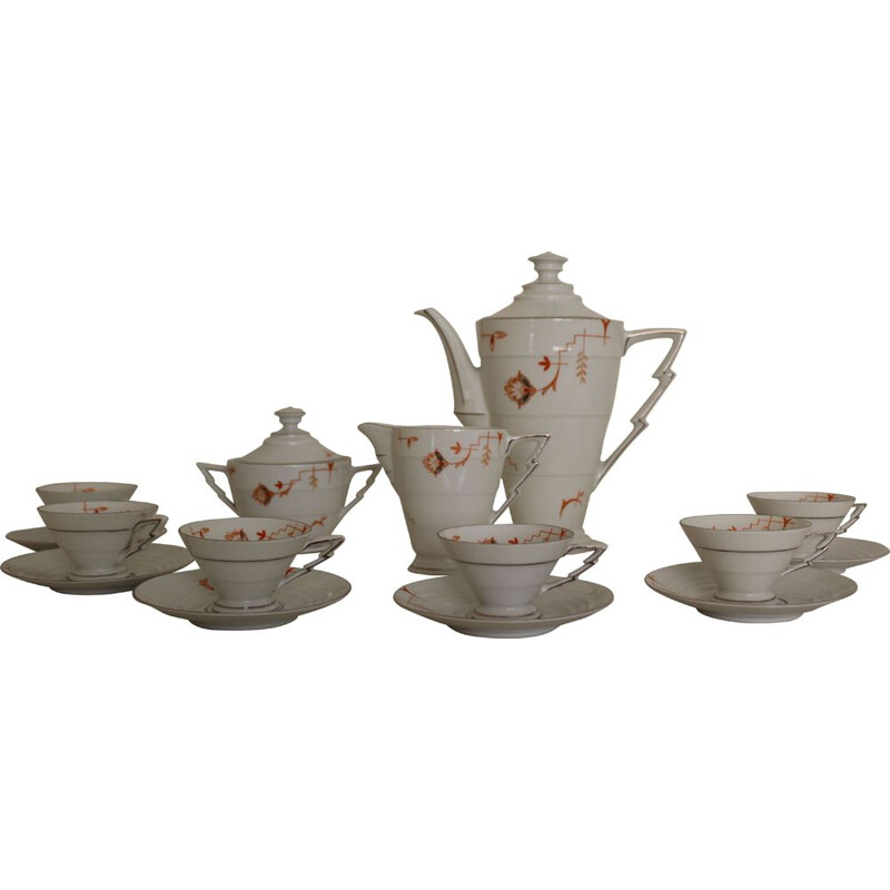 Vintage porcelain coffee set 1940