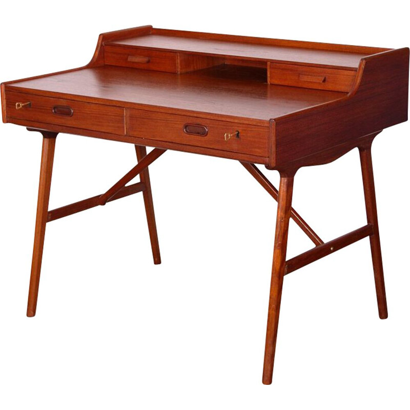 Vintage desk by Arne Wahl Iversen, Scandinavian model 64 1960