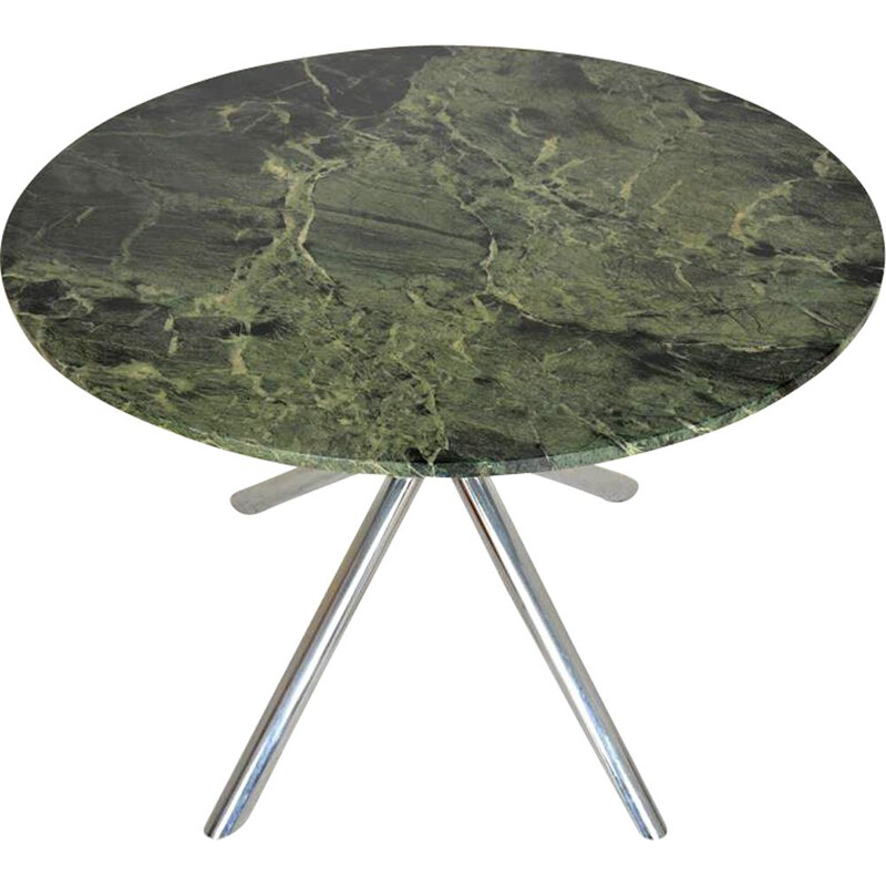 Vintage table in green Rajasthan marble 1970
