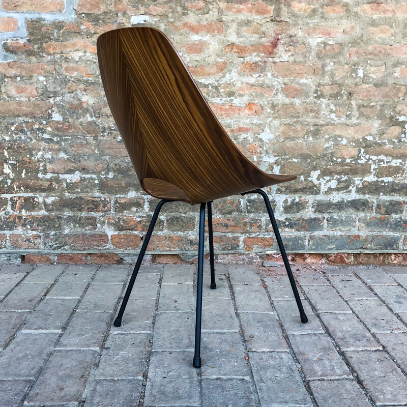 Mid-Century set of 6 Teak Medea Dining Chairs by Vittorio Nobili for Fratelli Tagliabue, 1956