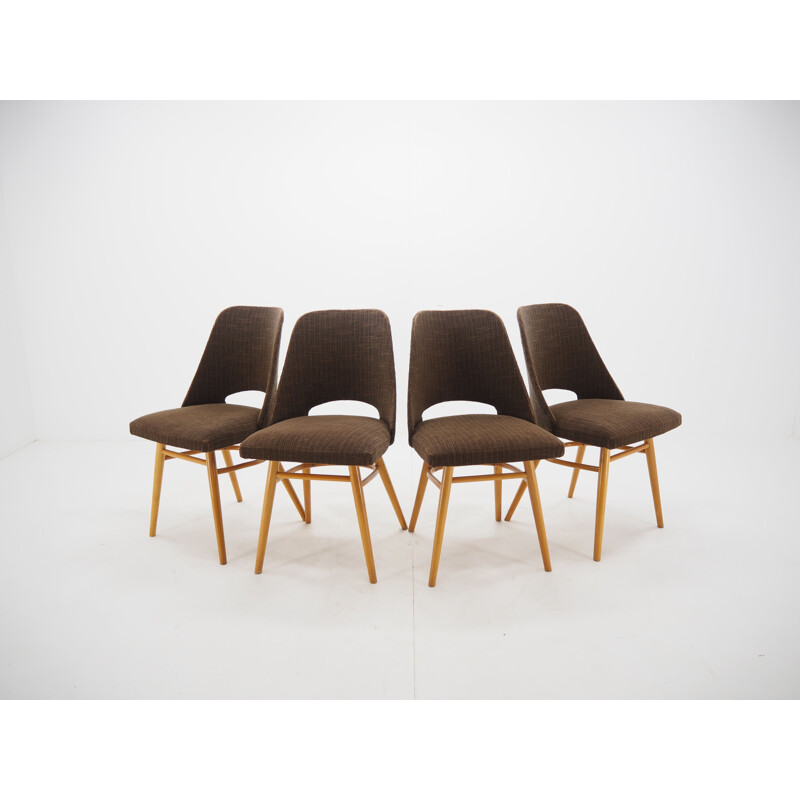 Conjunto de 4 cadeiras vintage, Ton de Oswald Haerdtl Expo 58 1950