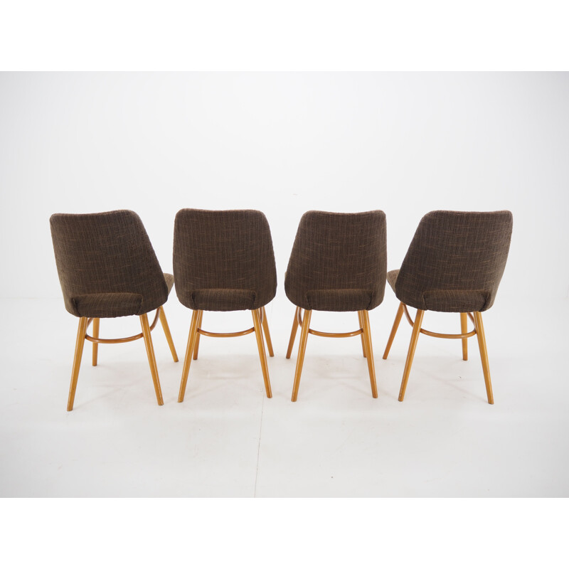 Set of 4 vintage Dining Chairs, Ton by Oswald Haerdtl Expo 58 1950s