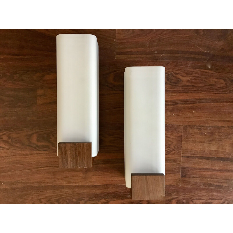 Pair of Vintage Wall Sconces by Louis Kalff for Philips 1960