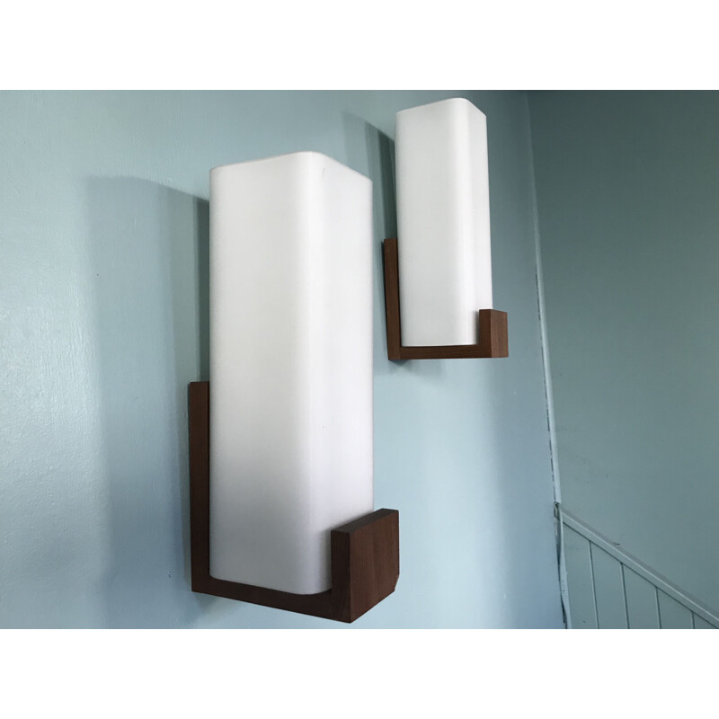 Pair of Vintage Wall Sconces by Louis Kalff for Philips 1960
