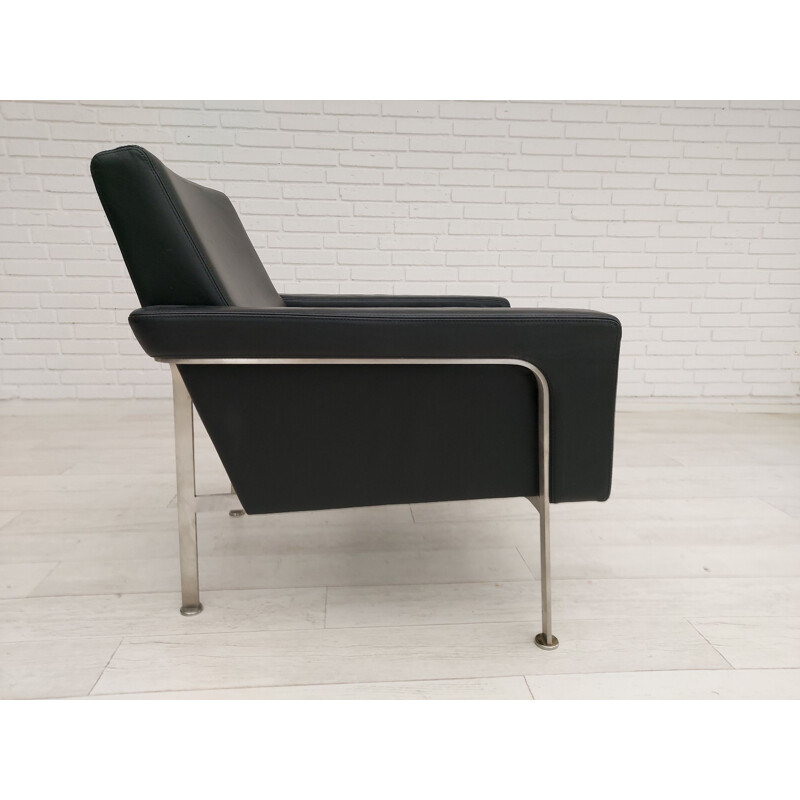 Vintage Lounge armchair by Arne Vodder, AV56 leather Danish 1956