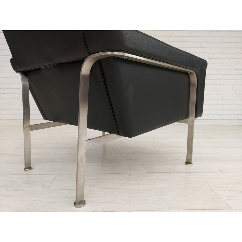 Vintage Lounge armchair by Arne Vodder, AV56 leather Danish 1956