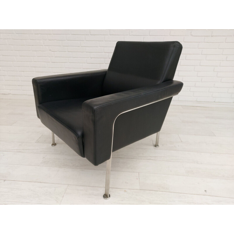 Vintage Lounge armchair by Arne Vodder, AV56 leather Danish 1956