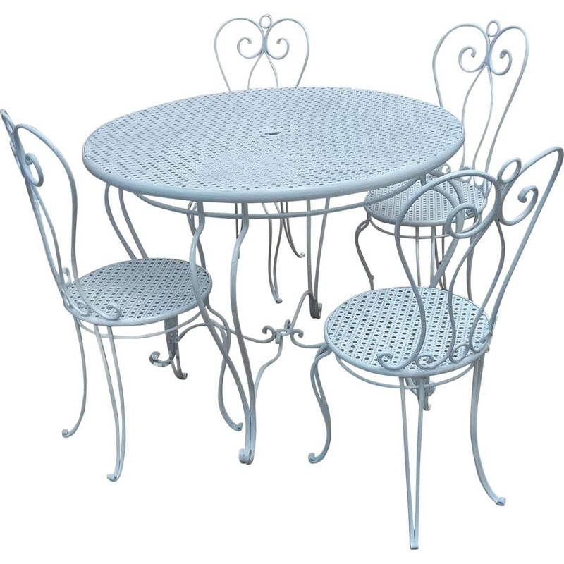 Vintage wrought iron garden furniture