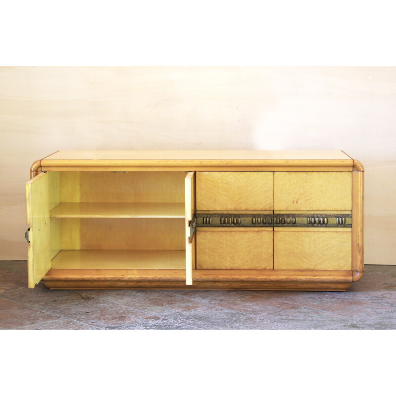 Vintage radica sideboard by Luciano Frigerio 1970s 