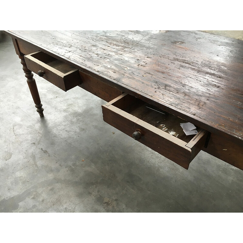 Table à repas rectangulaire en bois - 1970