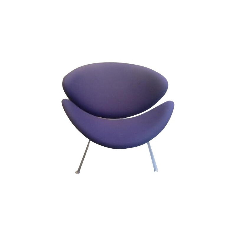 Blue "Slice" armchair, Pierre Paulin - 1970s