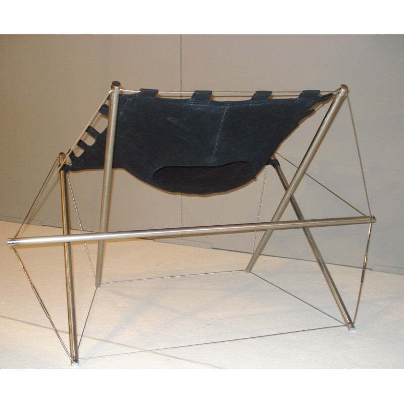 Armchair "Zig-Zag", Jacques Henri VARICHON - 1960s