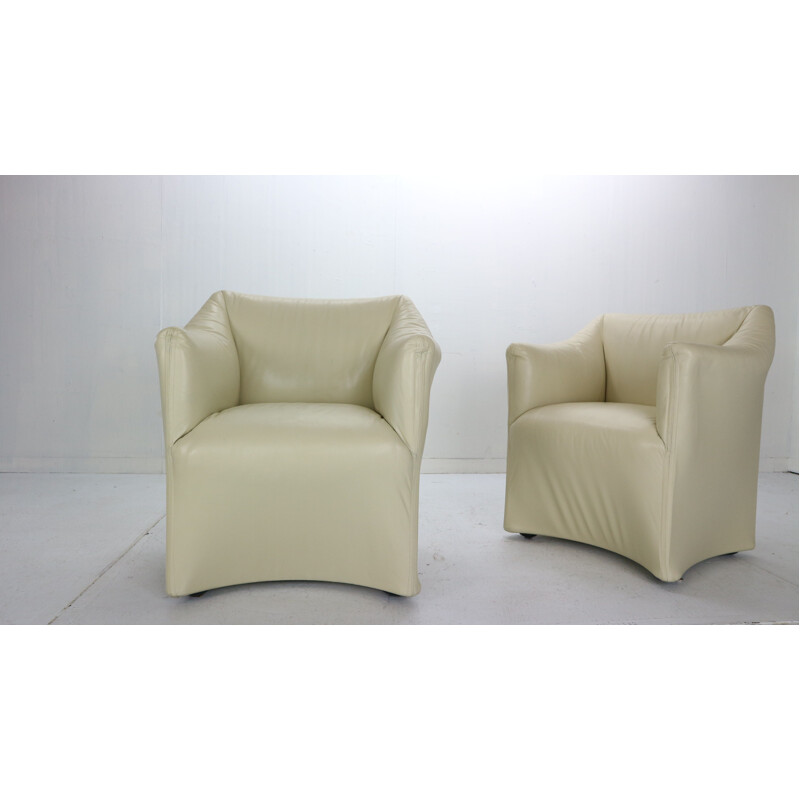 Pair of vintage armchairs Mario Bellini Italy 1970s