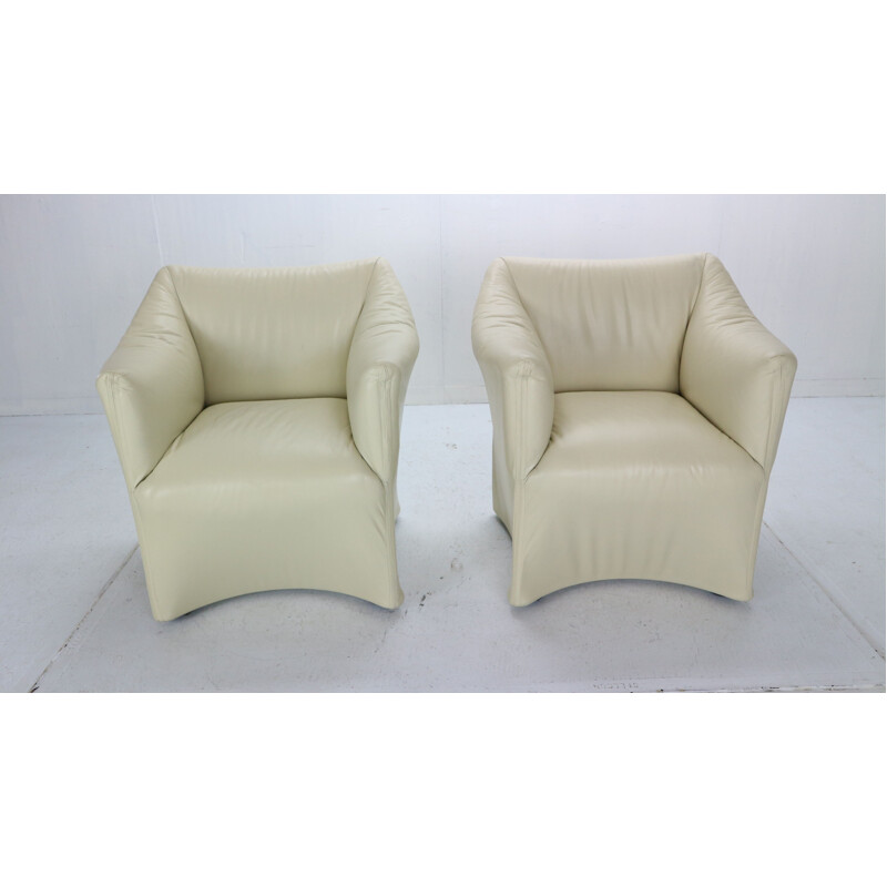 Pair of vintage armchairs Mario Bellini Italy 1970s