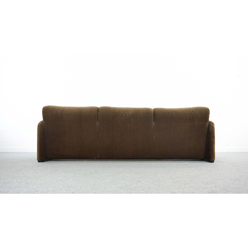 Vintage Maralunga 3-Seater Sofa by Vico Magistretti Cassina Italy 1973