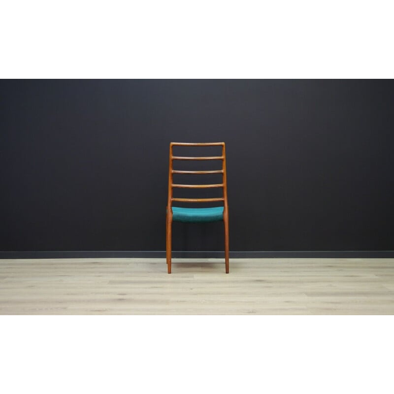 Cadeira por N.O. Moller para J.L. Møllers modelo 82 Dinamarquês 1960