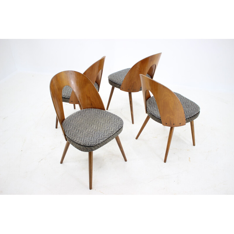 Set of 4 Dining Chairs, Antonin Suman Czechoslovakia 1960s