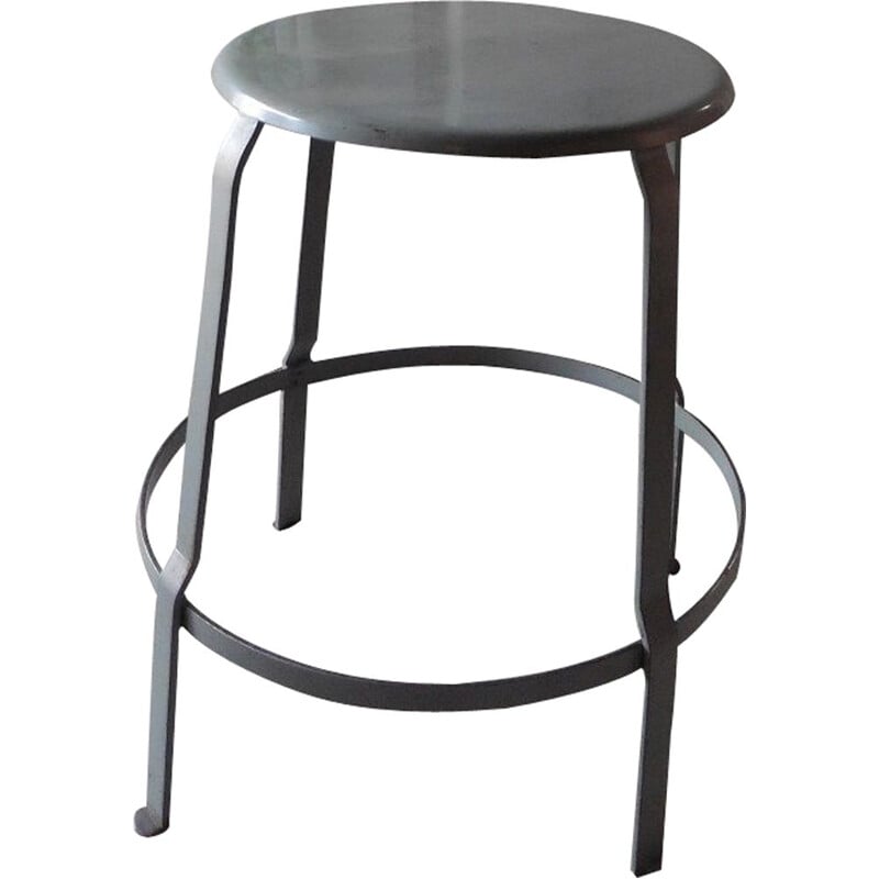 vintage factory stool