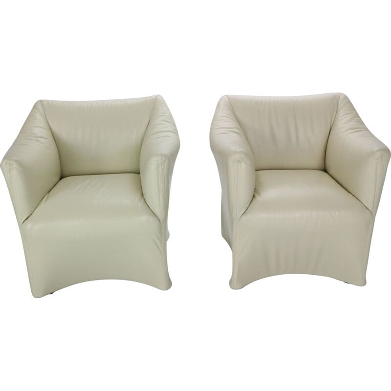 Pair of vintage armchairs Mario Bellini Italy 1970s