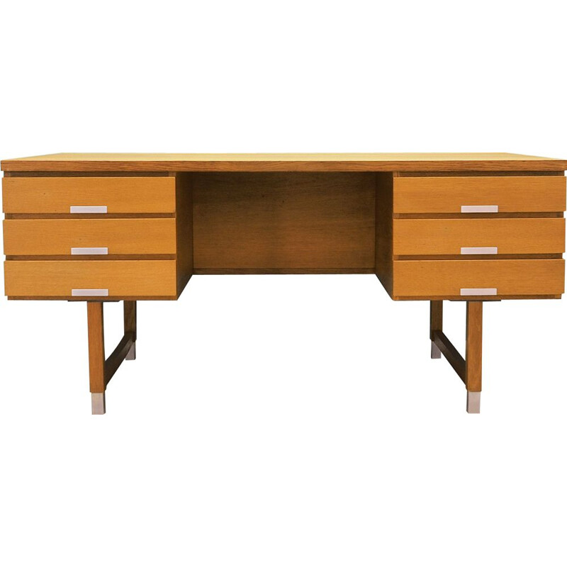 Vintage ash desk by Kai Kristiansen, Denmark 1970