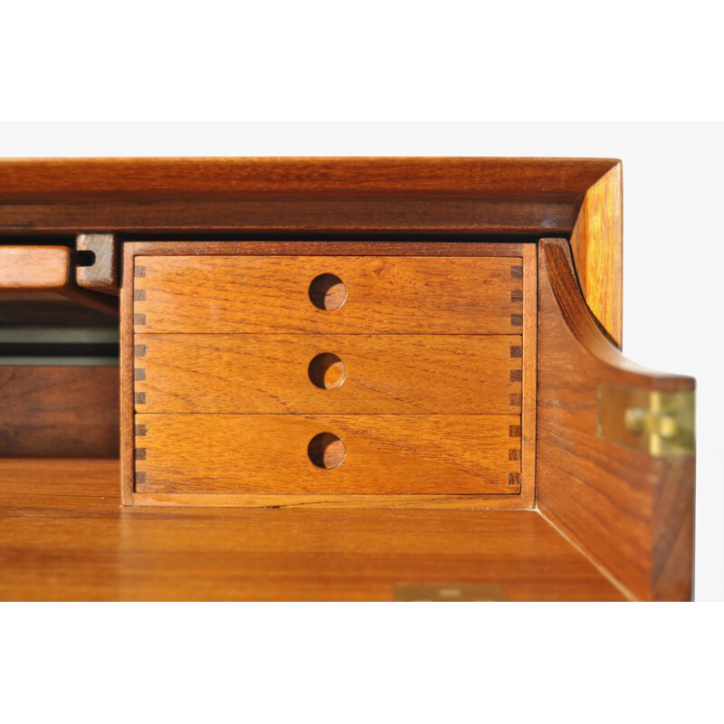Vintage Teak vanity dresser  chest of drawers by Peter Hvidt & Orla Mølgaard Nielsen for Søborg Møbelfabrik, Denmark 1950