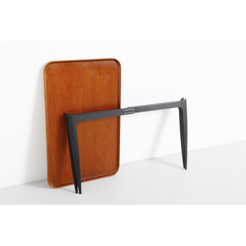 Fritz Hansen coffe table in wood and metal, Svend Aage WILLUMSEN & H. ENGHOLM  - 1960s