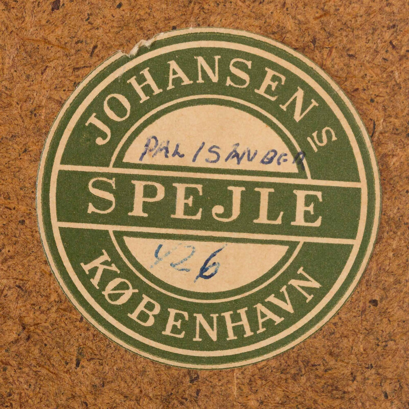 Miroir vintage en palissandre avec une console Johansen Spejle Danois