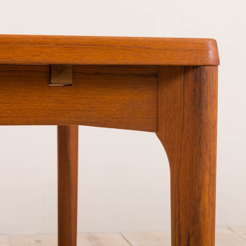 Vintage teak extension dining table by Henning Kjaernulf, Danish 1960