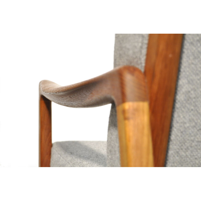 Pair of Mid-century easy chairs fd109 by Ole Wanscher for France & Son teak Danish 1960