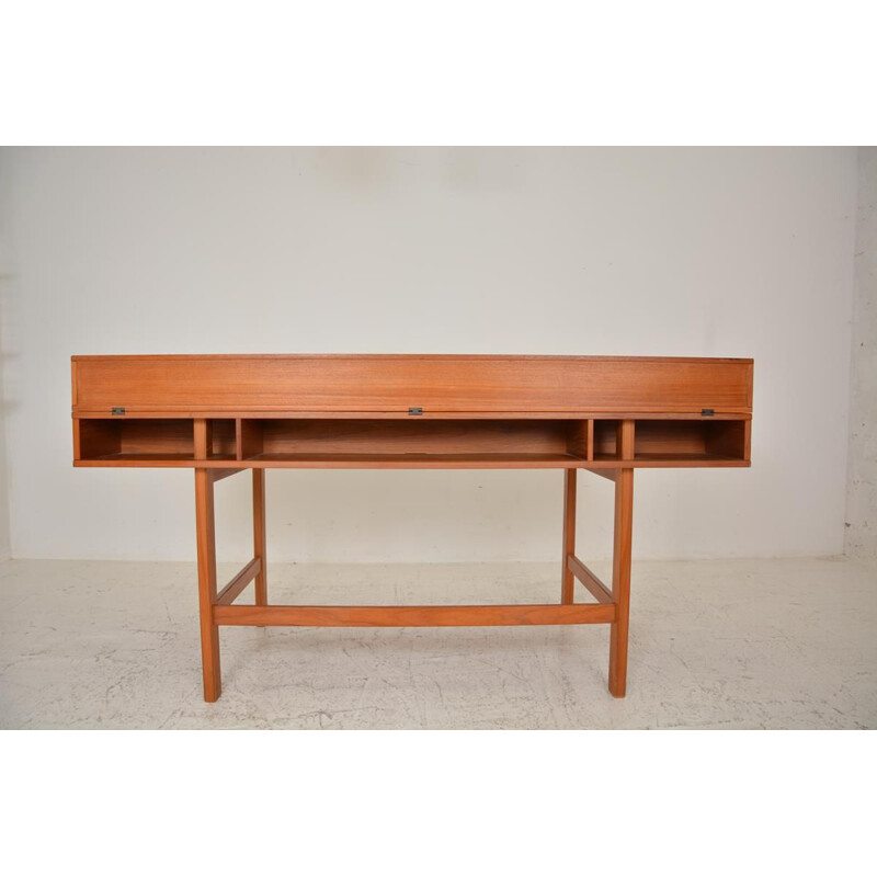 Vintage teak desk by Jens Quistgaard for Lovig Dansk, Denmark 1980