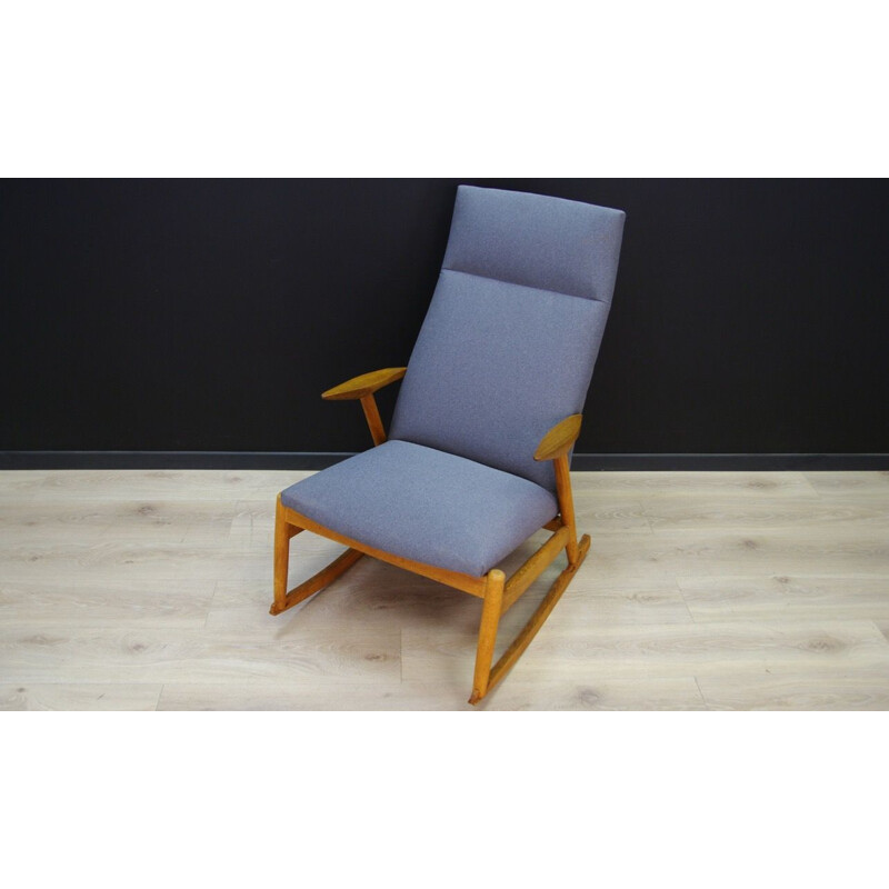 Chaise vintage grise danoise  1970