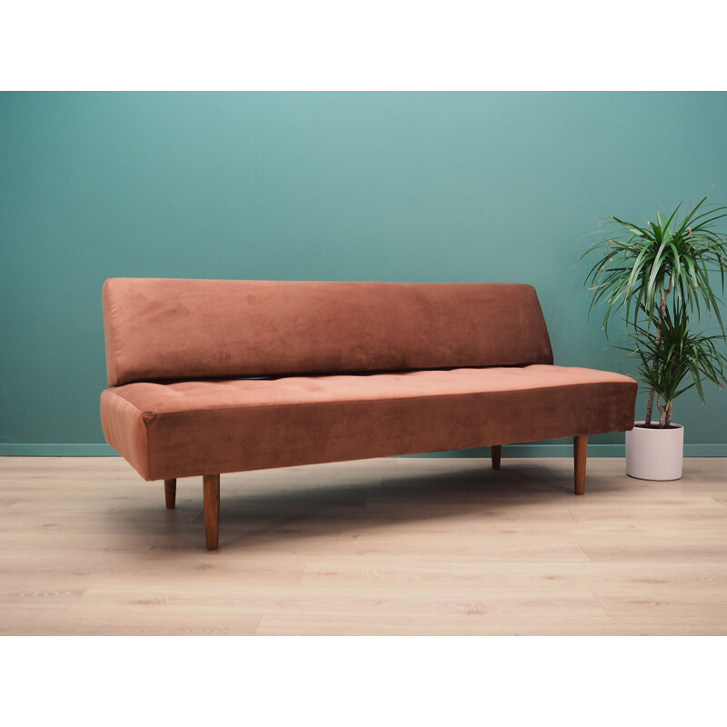 Vintage sofa in brick Danish colour 1960