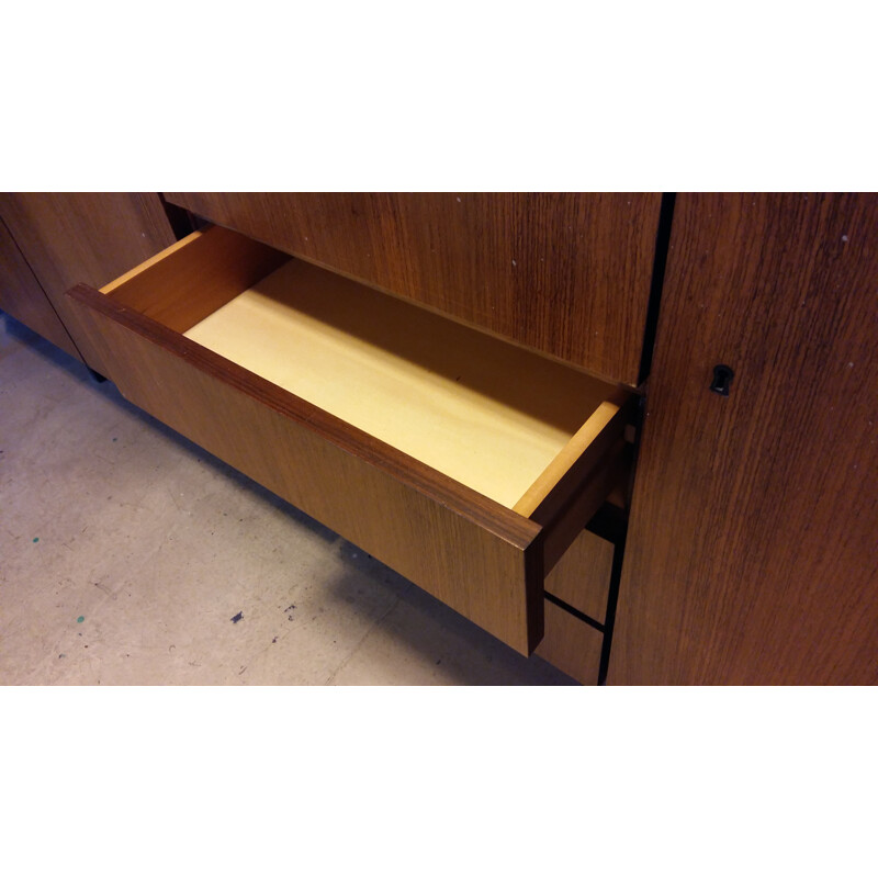 High vintage sideboard in teak - 1960s