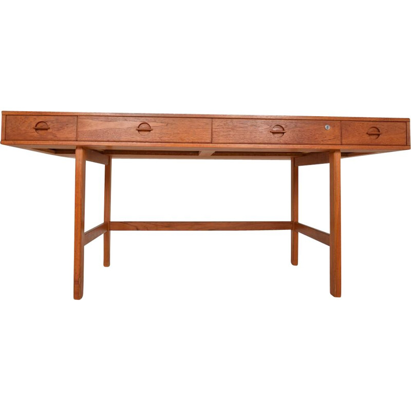 Vintage teak desk by Jens Quistgaard for Lovig Dansk, Denmark 1980